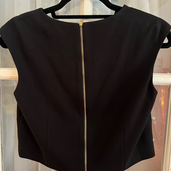 EUC SZ 4 Eliza J Embellished Black Crop Top - Picture 4 of 5